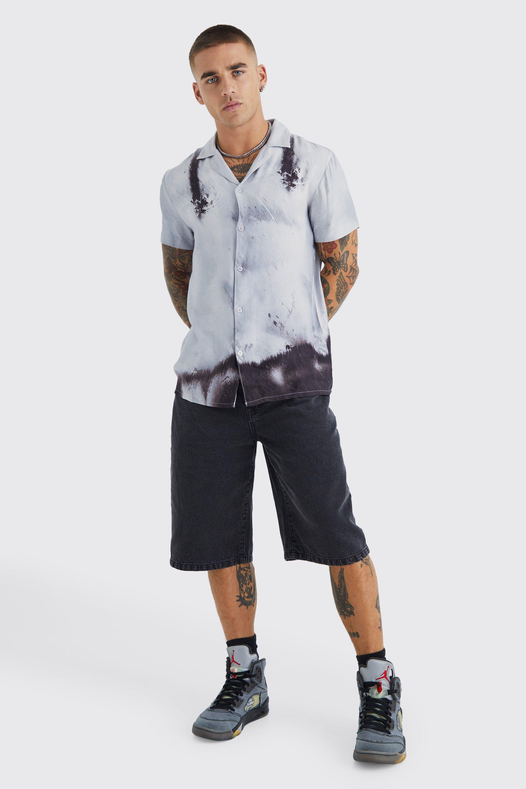 Longline jean hot sale shorts